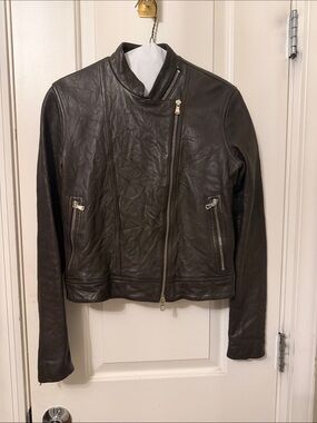 L’agence leather moto jacket